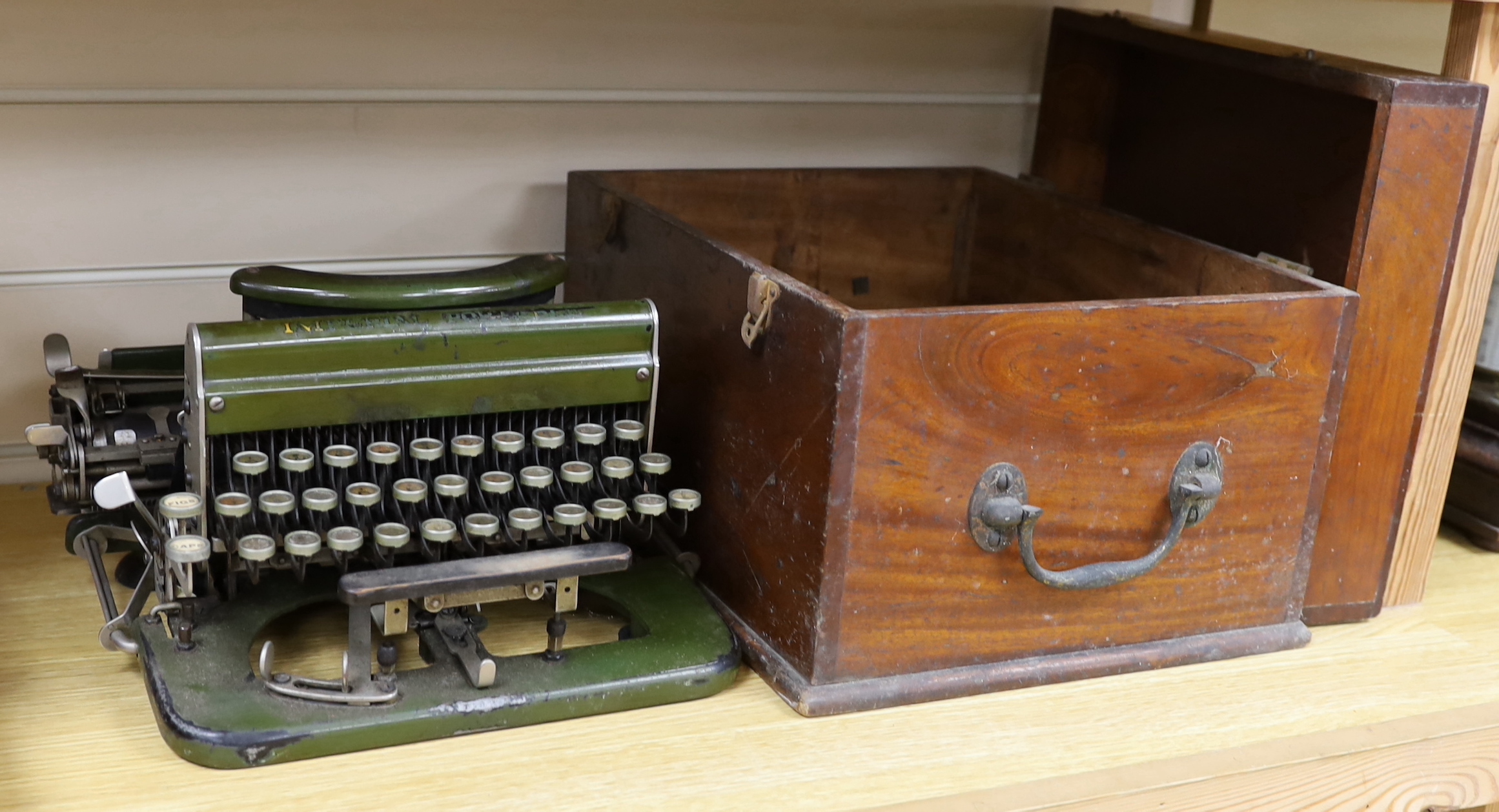 An Imperial model D typewriter (a.f.)